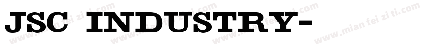 JSC INDUSTRY字体转换